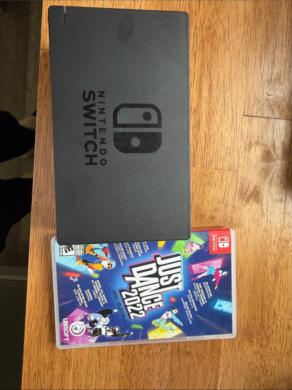 Nintendo Black Switch Dock with Just Dance 2022 Game